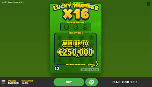 Lucky Number x16 Game
